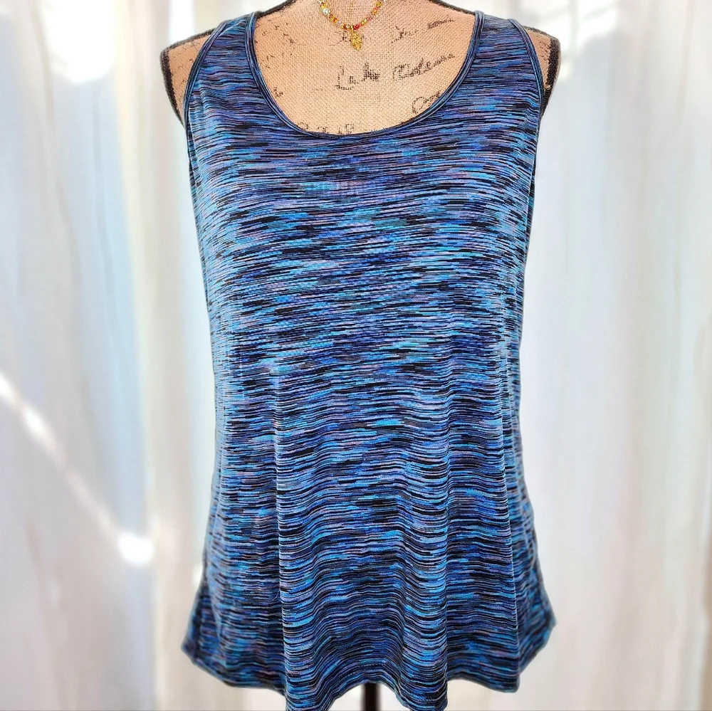 Polo Club Razorback Workout Tank in Blue, Large - Picture 4 of 5